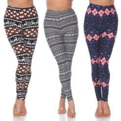 Women's Pack Of 3 Leggings - One Size Fits Most - White Mark -Women Clothing Sale GUEST 001bca13 7151 422f ab0d 20ad11888f15