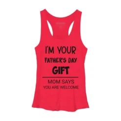 Women's Design By Humans I'm Your Father's Day Gift Black Text By Sukhendu12 Racerback Tank Top -Women Clothing Sale GUEST 01004734 36cd 4223 a4e3 448f9d5665ba