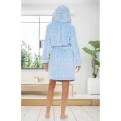 Women's Classic Plush Hooded Robe, Short Fleece Plaid Bathrobe With Hood 16 Women's Classic Plush Hooded Robe, Short Fleece Plaid Bathrobe With Hood -Women Clothing Sale GUEST 010e9da7 bfeb 4ea3 80a1 7435b5125ddf