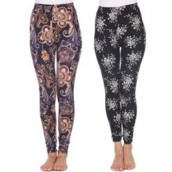Women's Pack Of 2 Leggings - One Size Fits Most - White Mark -Women Clothing Sale GUEST 04cbdfa4 5ea0 47b5 858d 7cb2b38ed79c