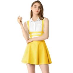 Allegra K Women's Pleated Kawaii A-Line Elastic Waist Mini Braces Suspender Skirt -Women Clothing Sale GUEST 05796b82 317a 47ef b88d 27bbca5582b5