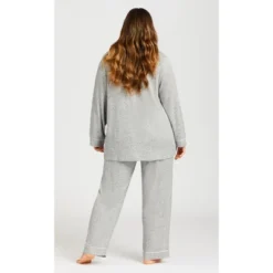 Women's Plus Size Hacci Button Top - Gray | AVENUE -Women Clothing Sale GUEST 058e5194 e76d 4857 88b7 2559f596cc9e