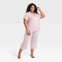 Women's Beautifully Soft Short Sleeve Notch Collar Top And Pants Pajama Set - Stars Above™ -Women Clothing Sale GUEST 065d106a 69d3 4edf 8fd7 cb5993710ec4