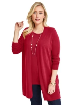 Jessica London Women’s Plus Size Fine Gauge Cardigan Topper -Women Clothing Sale GUEST 09425659 20cb 4213 a3c6 faff05d6f6ba