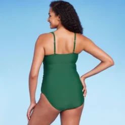 Women's Tie-Front Ruched Full Coverage One Piece Swimsuit - Kona Sol™ -Women Clothing Sale GUEST 09f068f5 5091 4e73 8034 0048606faa4e