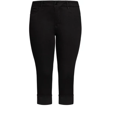 Women's Plus Size Fashion Skinny Jean Black - Petite | AVEOLOGY 2 Women's Plus Size Fashion Skinny Jean Black - Petite | AVEOLOGY - Image 2