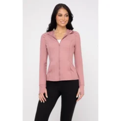 Yogalicious - Women's Slim Fit Hooded Track Jacket 34 Yogalicious - Women's Slim Fit Hooded Track Jacket -Women Clothing Sale GUEST 0bc1d990 4a76 4078 8862 ab44fc28e6f2