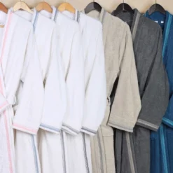 All-Season Unisex Cotton Terry Lounge Bathrobe With Embroidery By Blue Nile Mills -Women Clothing Sale GUEST 0c1ac47d d636 4dc8 bc5f d00f91c64cdf