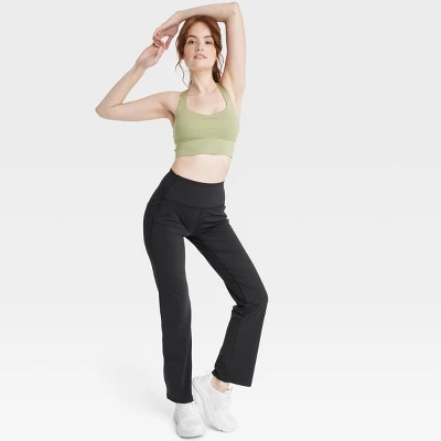Women's Brushed Sculpt Curvy Pocket Straight Leg Pants 31.5" - All In Motion™ 4 Women's Brushed Sculpt Curvy Pocket Straight Leg Pants 31.5" - All In Motion™ - Image 4