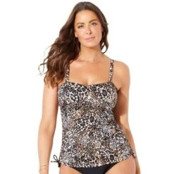 Swimsuits For All Women’s Plus Size Bandeau Adjustable Tankini Top -Women Clothing Sale GUEST 10bee292 be80 419b 8a9a 2af1300a2cb5