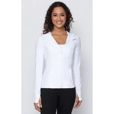 Yogalicious - Women's Slim Fit Hooded Track Jacket 16 Yogalicious - Women's Slim Fit Hooded Track Jacket - Image 16