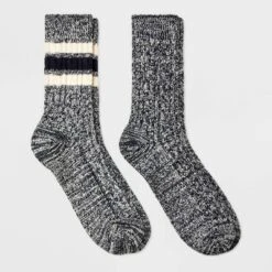 Women's 2pk Lightweight Super Soft Striped Cable Knit Crew Boot Socks - All In Motion™ 4-10 -Women Clothing Sale GUEST 119ee50b 6860 4132 9adc 87475c7ab8f9