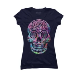 Junior's Design By Humans Halloween Sugar Skull By Honeytree T-Shirt 10 Junior's Design By Humans Halloween Sugar Skull By Honeytree T-Shirt -Women Clothing Sale GUEST 132455dd b899 408c 8ea0 5dfc4c1e04d3