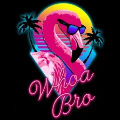 Women's Design By Humans Whoa Bro By Tararisingnc Racerback Tank Top