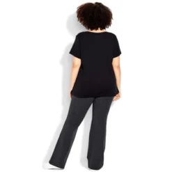 Women's Plus Size Pima Bootleg Legging Charcoal - Tall | AVE LEISURE -Women Clothing Sale GUEST 13460c9b ec39 448e 93bf 6f729359ea4d