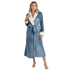 Softies Plush Faux Shearling Robe With Contrast Trim -Women Clothing Sale GUEST 1411ab7b 5577 4e94 8434 0116251f01a2