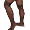 LECHERY Woman'S Lace With Dots Print Tights