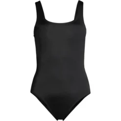Lands' End Women's Chlorine Resistant Scoop Neck High Leg Soft Cup Tugless Sporty One Piece Swimsuit -Women Clothing Sale GUEST 17c3f726 96ef 4dc6 83bf 31c1a2583f6a