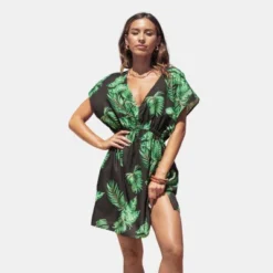 Women's Tropical Leaf Cover-Up Dress - Cupshe -Women Clothing Sale GUEST 180759be eb51 4d4b a938 46f757d1a10d