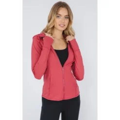 Yogalicious - Women's Slim Fit Hooded Track Jacket 37 Yogalicious - Women's Slim Fit Hooded Track Jacket -Women Clothing Sale GUEST 1a4eecbb 8358 4af2 b0ff 8d0adc531e95