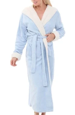 Women's Warm Winter Robe, Plush Fleece Full Length Long Hooded Bathrobe -Women Clothing Sale GUEST 1ae19821 4b4f 4371 a661 3148776c7232