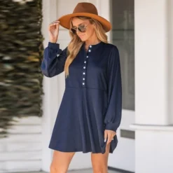 Women's Navy Blue Half-Placket Mini Dress - Cupshe 9 Women's Navy Blue Half-Placket Mini Dress - Cupshe -Women Clothing Sale GUEST 1cb8b7d1 281d 478e ba2e 0a84a89a6d07