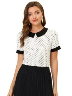 Allegra K Women's Peter Pan Collar Vintage Polka Dots Blouses 19 Allegra K Women's Peter Pan Collar Vintage Polka Dots Blouses -Women Clothing Sale GUEST 2117cdd1 934d 4314 bf8d aff5ee0c5275