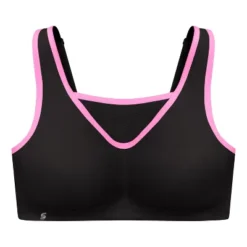Glamorise Womens No-Bounce Camisole Sports Wirefree Bra 1066 Black/Pink -Women Clothing Sale GUEST 2362b174 d91a 468f a678 3ad1f2bbf329