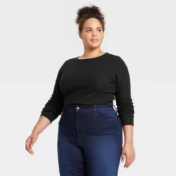 Women's 2pk Long Sleeve Shrunken Rib T-Shirt - Universal Thread™ White/Black 13 Women's 2pk Long Sleeve Shrunken Rib T-Shirt - Universal Thread™ White/Black -Women Clothing Sale GUEST 23fe0b56 37b7 43c9 944d f387bbc03f9b