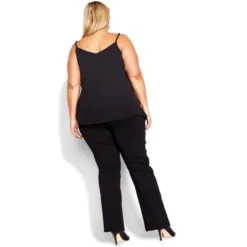 Women's Plus Size Smart Bengaline Pant - Black | CITY CHIC