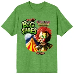 Killer Klowns From Outer Space Pretty Big Shoes To Fill Crew Neck Short Sleeve Green Heather Women's T-shirt -Women Clothing Sale GUEST 24831330 9736 4838 a3e0 bb8eb1bd97d1
