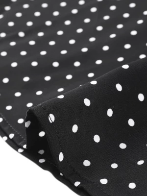 Allegra K Women's Peter Pan Collar Vintage Polka Dots Blouses 5 Allegra K Women's Peter Pan Collar Vintage Polka Dots Blouses - Image 5