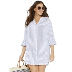 Swimsuits For All Women’s Plus Size Sandra Button Up Cover Up Shirt -Women Clothing Sale GUEST 2649e69f e289 4d93 8da0 06caefedee8e