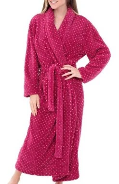 Women's Warm Fleece Winter Robe, Long Soft Plush Bathrobe -Women Clothing Sale GUEST 28c754ba e40c 493e a27c e1710b0149b8