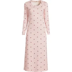 Lands' End Women's Cotton Long Sleeve Midcalf Nightgown -Women Clothing Sale GUEST 29eb6d92 9f91 419c a706 3e072fa54a79