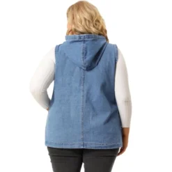Agnes Orinda Women's Plus Size Hoodie Zipper Up Pocket Denim Sleeveless Jacket Vest -Women Clothing Sale GUEST 2af92490 9568 4dfb a261 eb7b5ccaf1bc