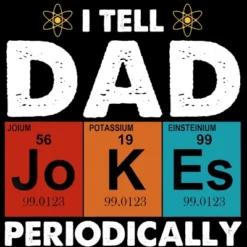 Junior's Design By Humans Vintage I Tell Dad Jokes Periodically By Avocato T-Shirt