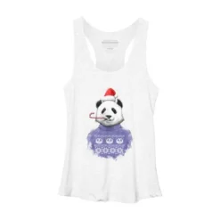 Women's Design By Humans Christmas Panda By NikKor Racerback Tank Top -Women Clothing Sale GUEST 2eaa90e6 5203 4539 abd6 d9eefb975f05