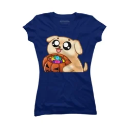 Junior's Design By Humans Halloween Candy Pup By Puppers T-Shirt -Women Clothing Sale GUEST 30af435c 51e2 496b bdd8 58744fb9efd1