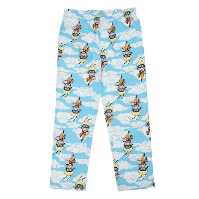 Naruto Light Blue Adult Juniors Sleep Pants - Comfy Ninja Sleepwear 2 Naruto Light Blue Adult Juniors Sleep Pants - Comfy Ninja Sleepwear - Image 2