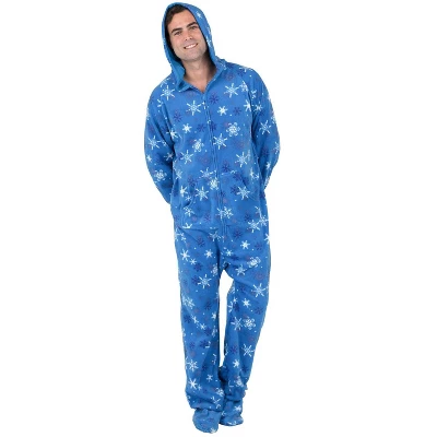 Footed Pajamas - Its A Snow Day Adult Hoodie Fleece Onesie 1 Footed Pajamas - Its A Snow Day Adult Hoodie Fleece Onesie