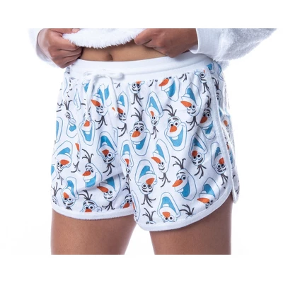 Disney Womens' Frozen Olaf Chill Mode Sweater And Shorts Sleep Pajama Set White 3 Disney Womens' Frozen Olaf Chill Mode Sweater And Shorts Sleep Pajama Set White - Image 3