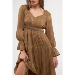 August Sky Women's Sheer Tiered Maxi Dress -Women Clothing Sale GUEST 33e43e24 46b4 4869 a288 b7d8b22393c7