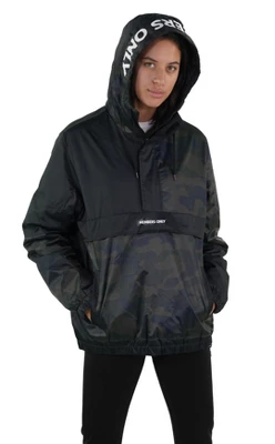 Members Only Women's Camo Popover Oversized Jacket 1 Members Only Women's Camo Popover Oversized Jacket