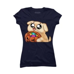 Junior's Design By Humans Halloween Candy Pup By Puppers T-Shirt -Women Clothing Sale GUEST 3438a387 936c 4a4d b6b0 177f6082fd36