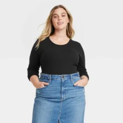 Women's Slim Fit Long Sleeve T-Shirt - Universal Thread™ -Women Clothing Sale GUEST 3664093d 4690 4b61 a7bf b59b4bd4984c