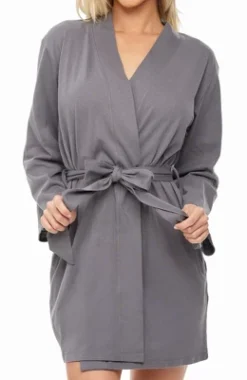 Women's Soft Cotton Knit Jersey Lounge Robe With Pockets, Short Bathrobe -Women Clothing Sale GUEST 3795d6e4 b365 4734 b3ec 2a046651cf10