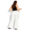 Women's Plus Size Luna Pant - Ivory | CITY CHIC