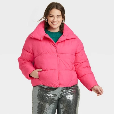 Women's Short Relaxed Puffer Jacket - A New Day™ 7 Women's Short Relaxed Puffer Jacket - A New Day™ - Image 7