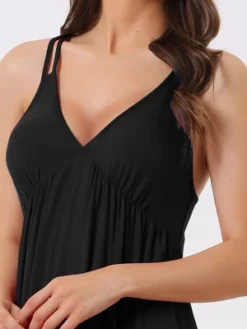 Cheibear Women's Sleeveless Nightgowns Sleepwear Chemises Lingerie V Neck Pajama Dress 13 Cheibear Women's Sleeveless Nightgowns Sleepwear Chemises Lingerie V Neck Pajama Dress -Women Clothing Sale GUEST 39b4846d 397a 4f3a b2b5 9d640c21cd1d